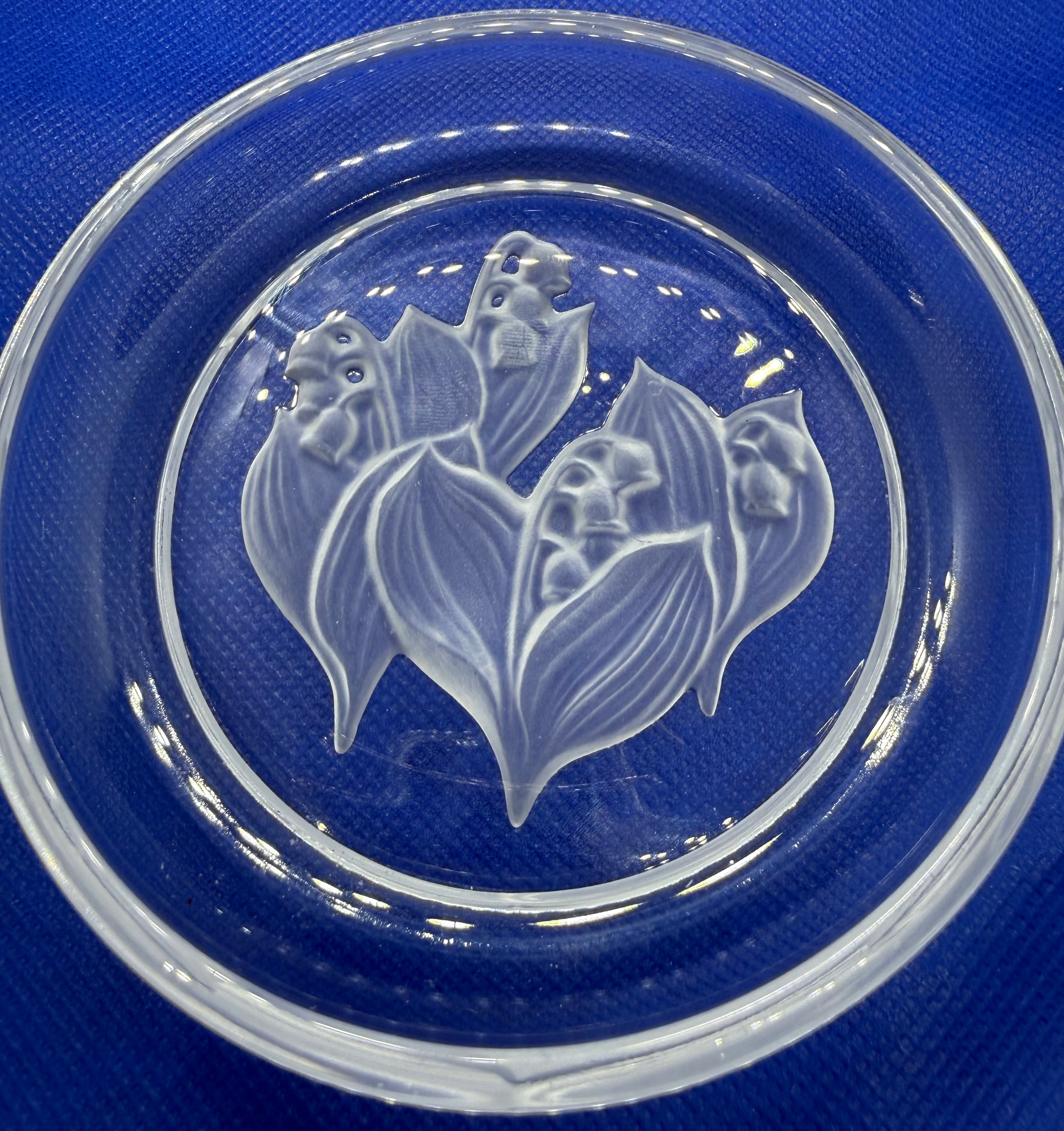 Sasaki Crystal Etched Plate