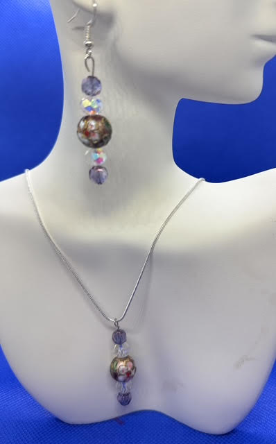 Beautiful Handmade Necklace Set With Vintage Beads
